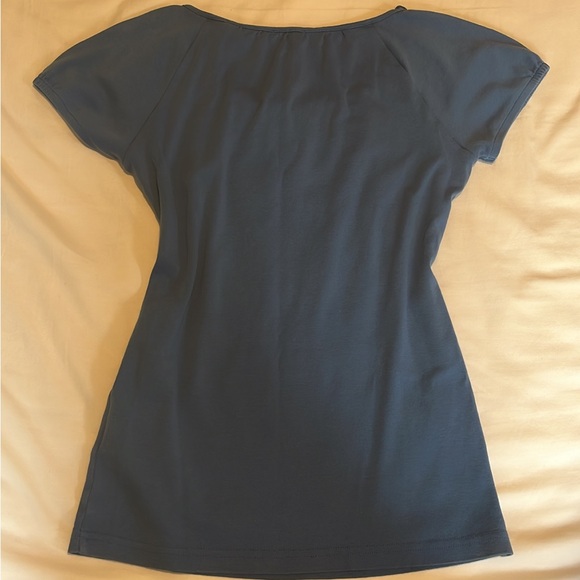 Esprit, Navy blue coquette shirt, size M/S - Picture 3 of 4